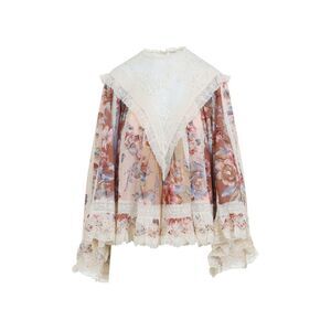 Zimmermann Awaken Lace Trim Blouse Women